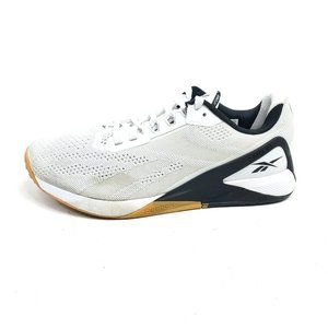 Reebok Mens Nano X1 Shoes Size 10.5 White Gum Gym Training Sneakers FZ0634